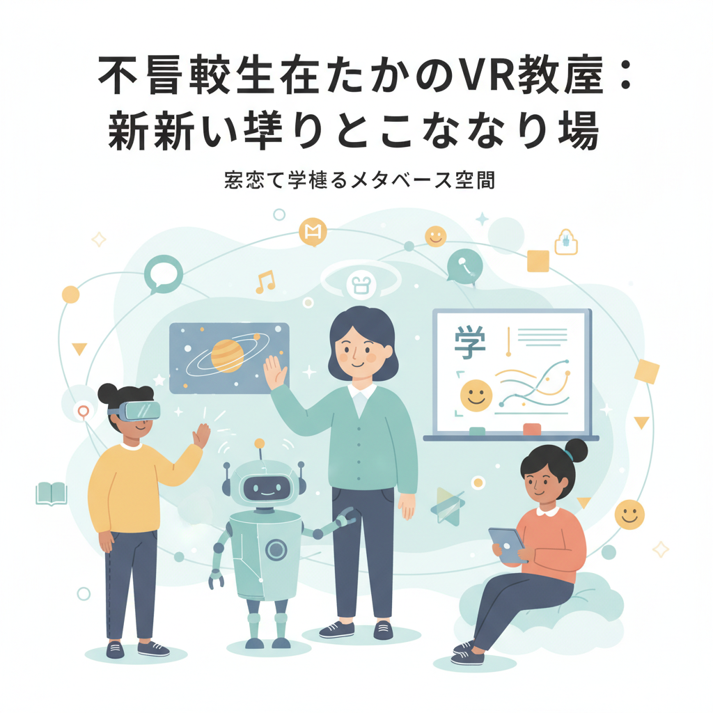 メタバース空間での不不登校支援のイメージ
