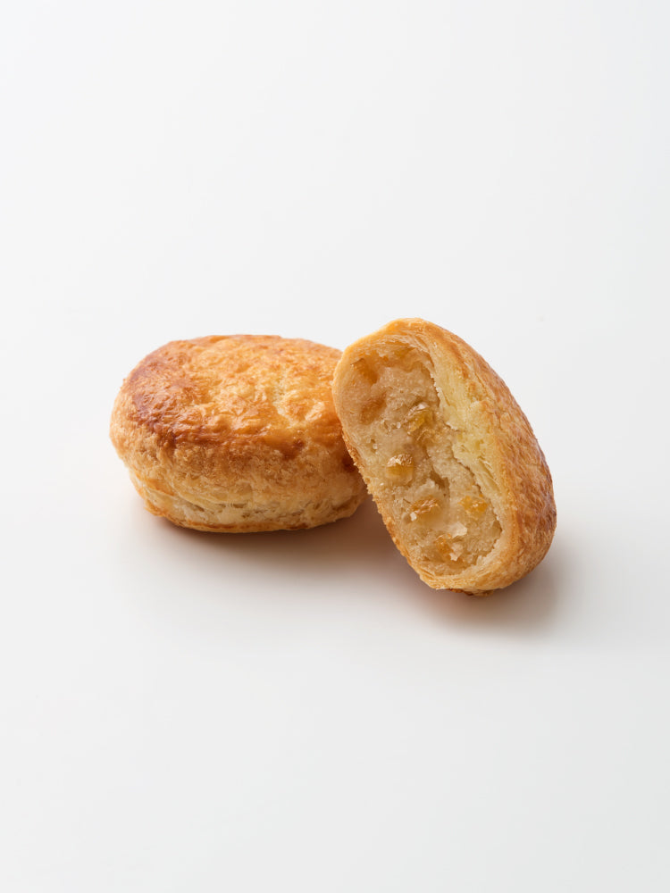 勉強堂オンラインショップに掲載されたパイ系焼き菓子の商品写真。同店のパイ生地技術を示す参考画像(受賞品は瀬戸内海苔のチーズパイ)。