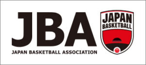 日本バスケットボール協会(JBA)ロゴ。社会人競技が属する競技統治の参照としてHSB連盟サイト内に掲載。